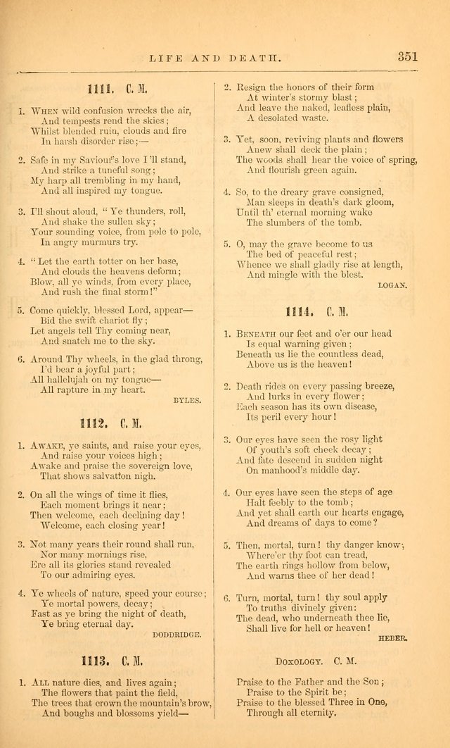 The Baptist Hymn and Tune Book: being "The Plymouth Collection" enlarged and adapted to the use of Baptist churches page 405