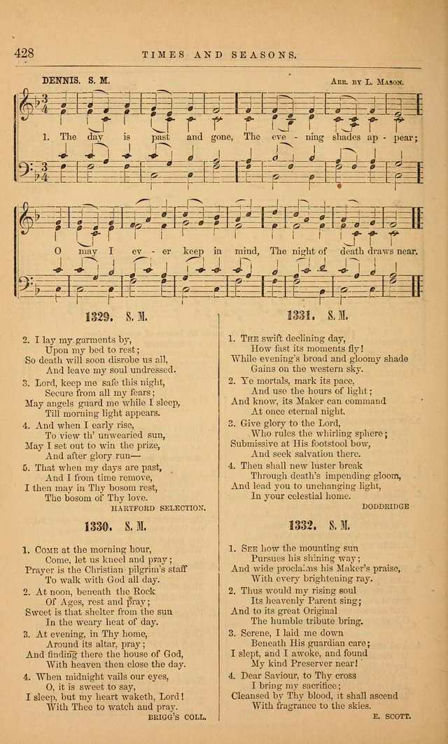 The Baptist Hymn and Tune Book: being "The Plymouth Collection" enlarged and adapted to the use of Baptist churches page 482