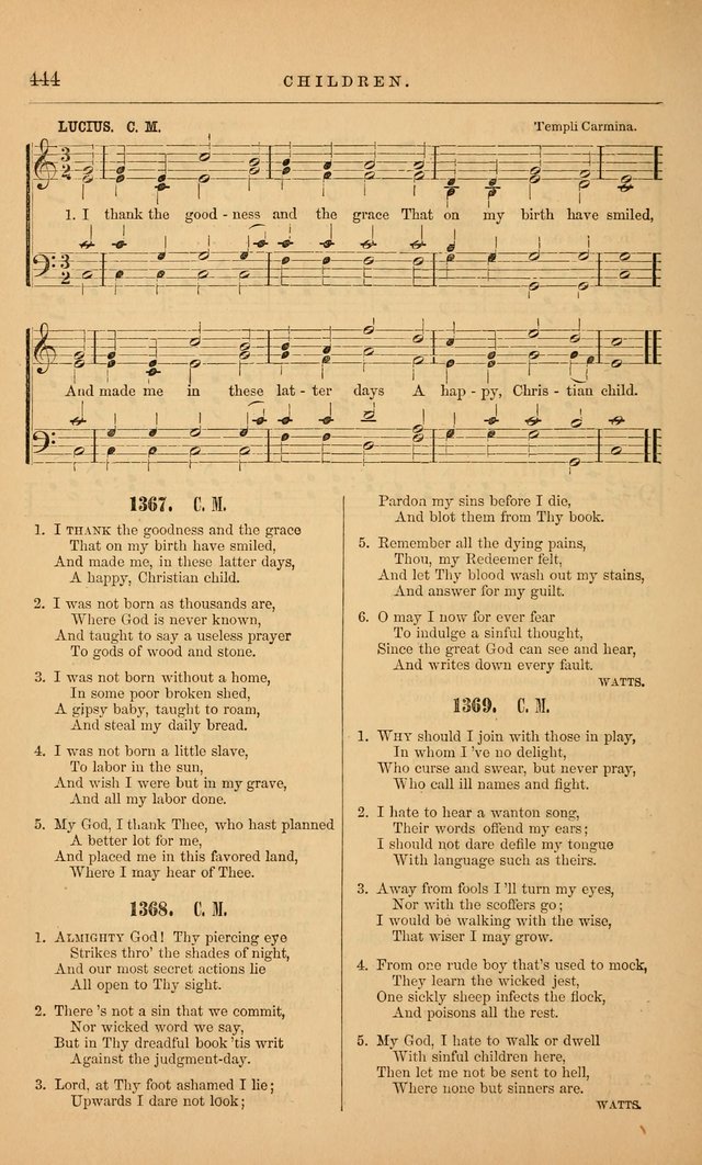 The Baptist Hymn and Tune Book: being "The Plymouth Collection" enlarged and adapted to the use of Baptist churches page 498