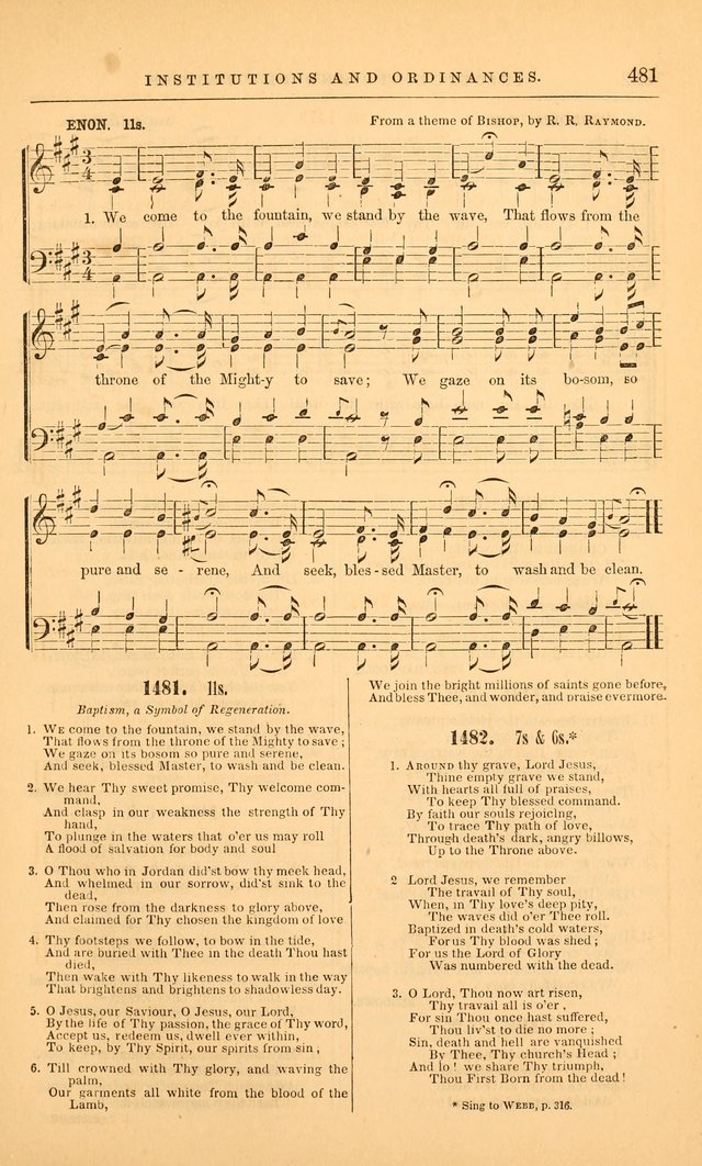 The Baptist Hymn and Tune Book: being "The Plymouth Collection" enlarged and adapted to the use of Baptist churches page 535