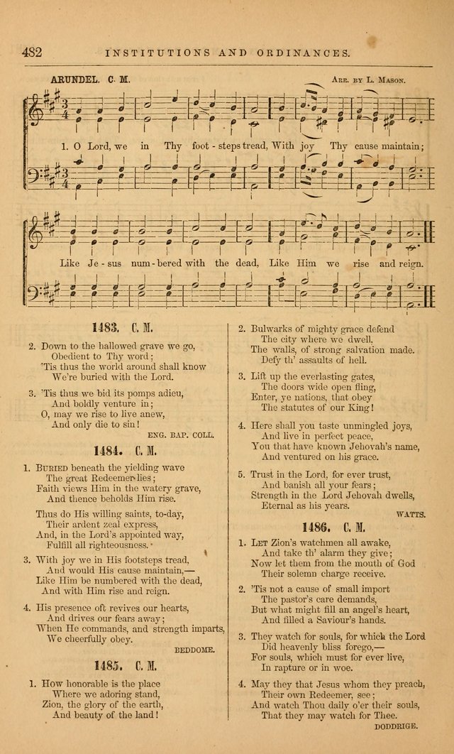The Baptist Hymn and Tune Book: being "The Plymouth Collection" enlarged and adapted to the use of Baptist churches page 536