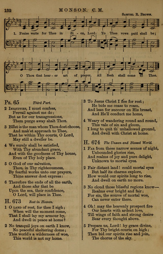 Book of Hymns and Tunes, comprising the psalms and hymns for the worship of God, approved by the general assembly of 1866, arranged with appropriate tunes... by authority of the assembly of 1873 page 128