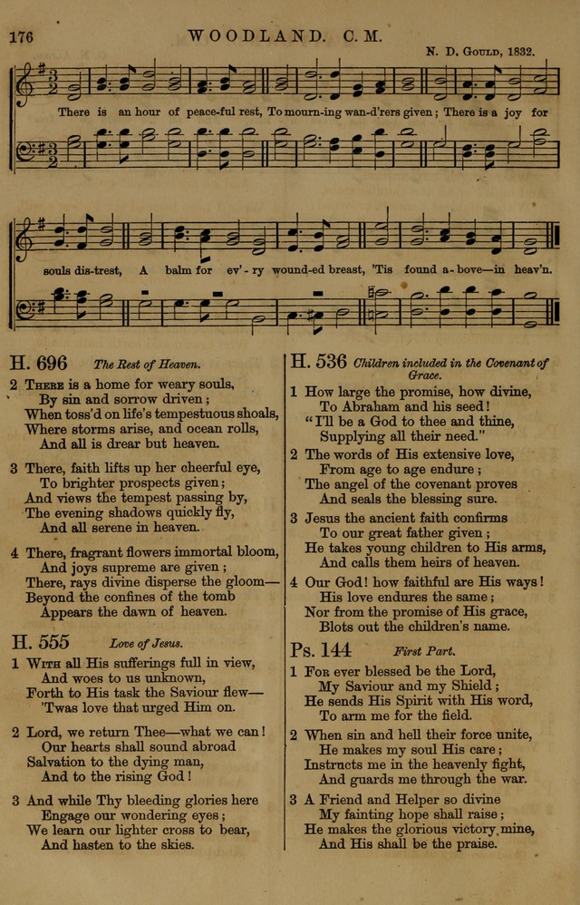 Book of Hymns and Tunes, comprising the psalms and hymns for the worship of God, approved by the general assembly of 1866, arranged with appropriate tunes... by authority of the assembly of 1873 page 174