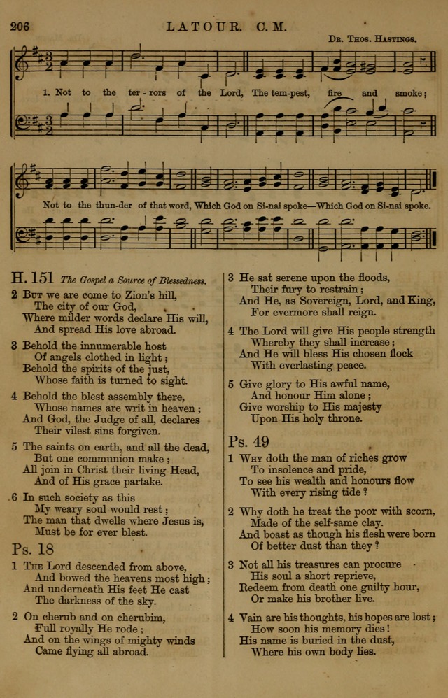 Book of Hymns and Tunes, comprising the psalms and hymns for the worship of God, approved by the general assembly of 1866, arranged with appropriate tunes... by authority of the assembly of 1873 page 204