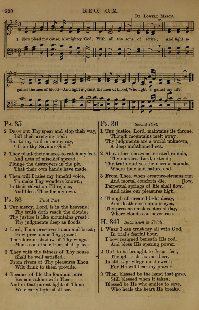 Book of Hymns and Tunes, comprising the psalms and hymns for the worship of God, approved by the general assembly of 1866, arranged with appropriate tunes... by authority of the assembly of 1873 page 218