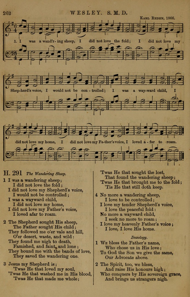 Book of Hymns and Tunes, comprising the psalms and hymns for the worship of God, approved by the general assembly of 1866, arranged with appropriate tunes... by authority of the assembly of 1873 page 260