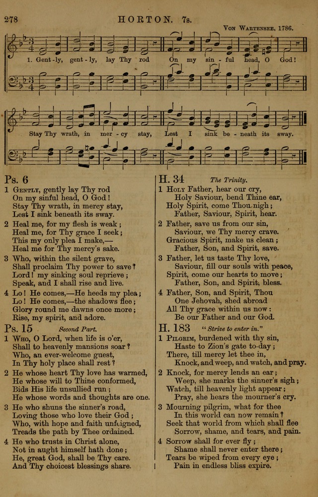 Book of Hymns and Tunes, comprising the psalms and hymns for the worship of God, approved by the general assembly of 1866, arranged with appropriate tunes... by authority of the assembly of 1873 page 276