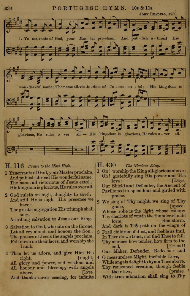 Book of Hymns and Tunes, comprising the psalms and hymns for the worship of God, approved by the general assembly of 1866, arranged with appropriate tunes... by authority of the assembly of 1873 page 332