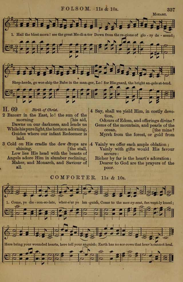 Book of Hymns and Tunes, comprising the psalms and hymns for the worship of God, approved by the general assembly of 1866, arranged with appropriate tunes... by authority of the assembly of 1873 page 335