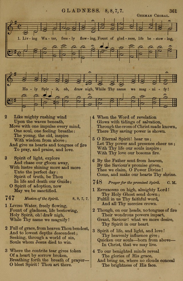 Book of Hymns and Tunes, comprising the psalms and hymns for the worship of God, approved by the general assembly of 1866, arranged with appropriate tunes... by authority of the assembly of 1873 page 359