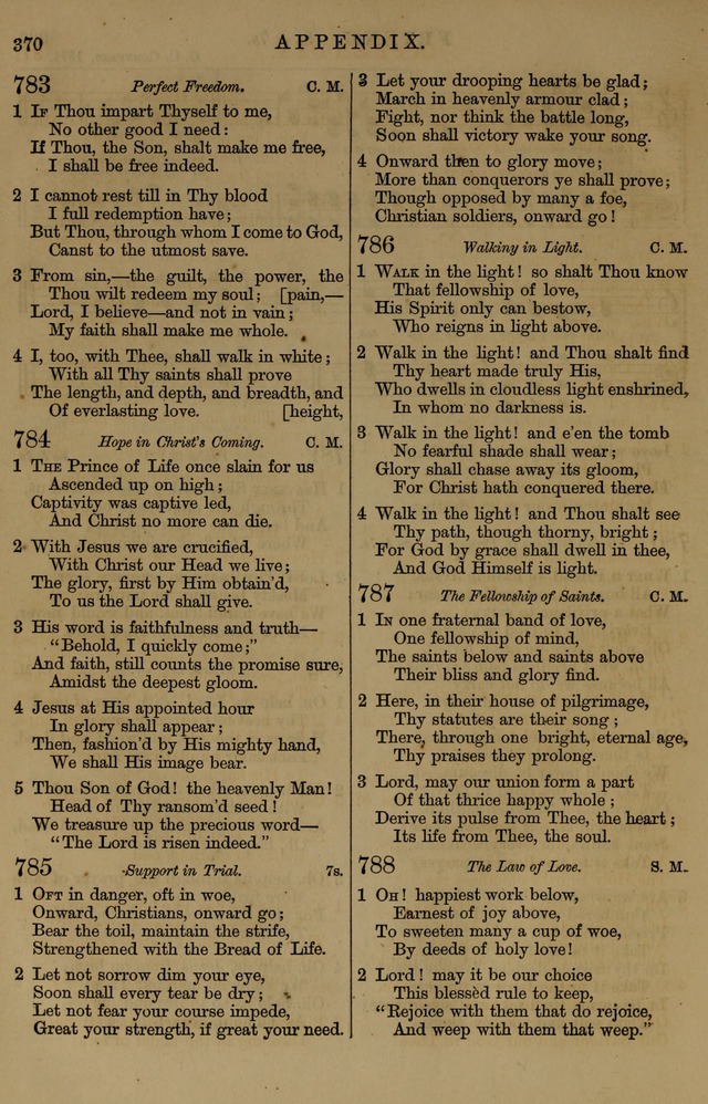 Book of Hymns and Tunes, comprising the psalms and hymns for the worship of God, approved by the general assembly of 1866, arranged with appropriate tunes... by authority of the assembly of 1873 page 368