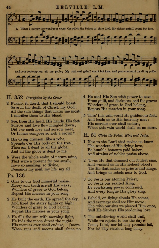 Book of Hymns and Tunes, comprising the psalms and hymns for the worship of God, approved by the general assembly of 1866, arranged with appropriate tunes... by authority of the assembly of 1873 page 40