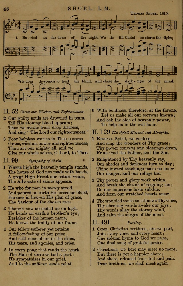Book of Hymns and Tunes, comprising the psalms and hymns for the worship of God, approved by the general assembly of 1866, arranged with appropriate tunes... by authority of the assembly of 1873 page 44