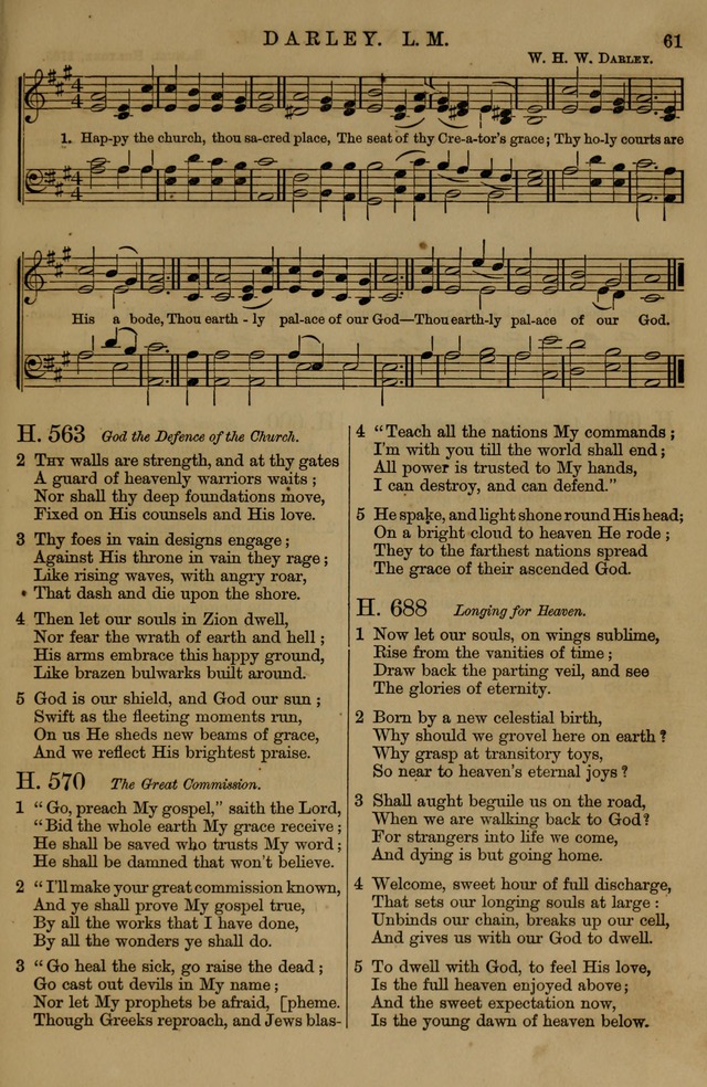 Book of Hymns and Tunes, comprising the psalms and hymns for the worship of God, approved by the general assembly of 1866, arranged with appropriate tunes... by authority of the assembly of 1873 page 57