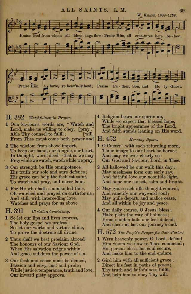 Book of Hymns and Tunes, comprising the psalms and hymns for the worship of God, approved by the general assembly of 1866, arranged with appropriate tunes... by authority of the assembly of 1873 page 65