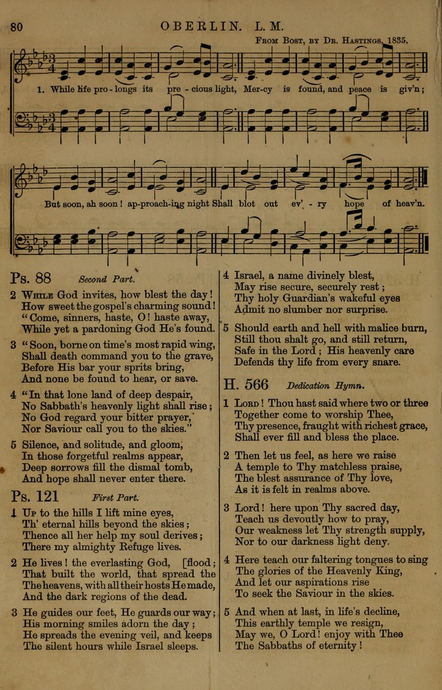 Book of Hymns and Tunes, comprising the psalms and hymns for the worship of God, approved by the general assembly of 1866, arranged with appropriate tunes... by authority of the assembly of 1873 page 76