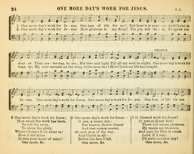 Bright Jewels for the Sunday School: a new collection of Sunday School songs written expressly for this work, many of which are the latest compositions of William B. Bradbury... page 29