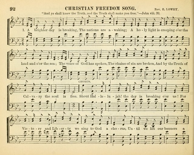 Bright Jewels for the Sunday School: a new collection of Sunday School songs written expressly for this work, many of which are the latest compositions of William B. Bradbury... page 97