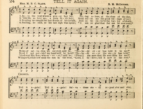 The Beacon Light: a collection of Hymns and Tunes for Sunday School page 24