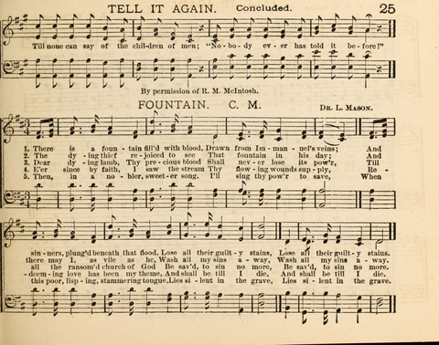 The Beacon Light: a collection of Hymns and Tunes for Sunday School page 25