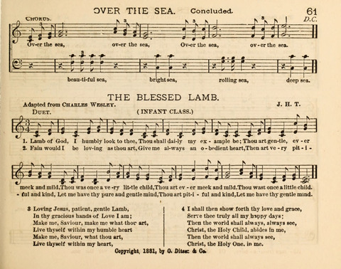 The Beacon Light: a collection of Hymns and Tunes for Sunday School page 61
