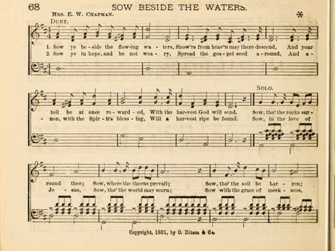 The Beacon Light: a collection of Hymns and Tunes for Sunday School page 68