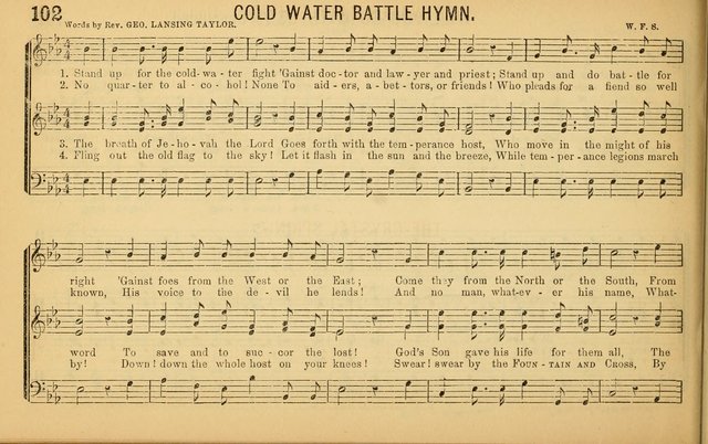 Bugle Notes for the Temperance Army: a collection of songs, quartettes, and glees, adapted to the use of all temperance gatherings, glee clubs, etc. ... page 103