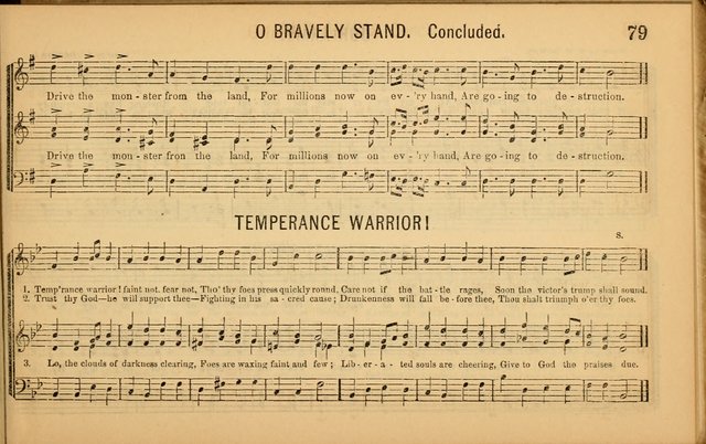 Bugle Notes for the Temperance Army: a collection of songs, quartettes, and glees, adapted to the use of all temperance gatherings, glee clubs, etc. ... page 80