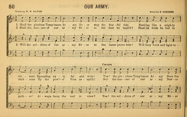 Bugle Notes for the Temperance Army: a collection of songs, quartettes, and glees, adapted to the use of all temperance gatherings, glee clubs, etc. ... page 81