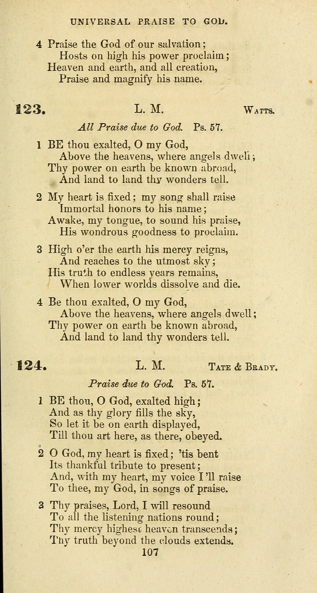 The Baptist Psalmody: a selection of hymns for the worship of God page 107