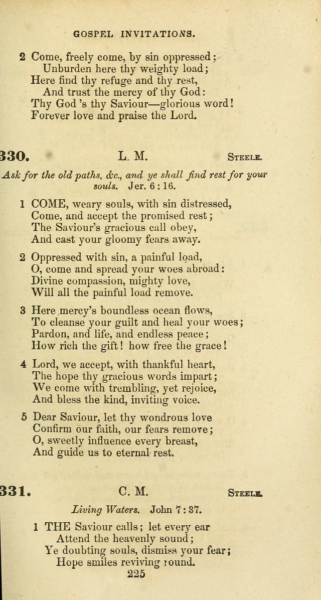 The Baptist Psalmody: a selection of hymns for the worship of God page 225