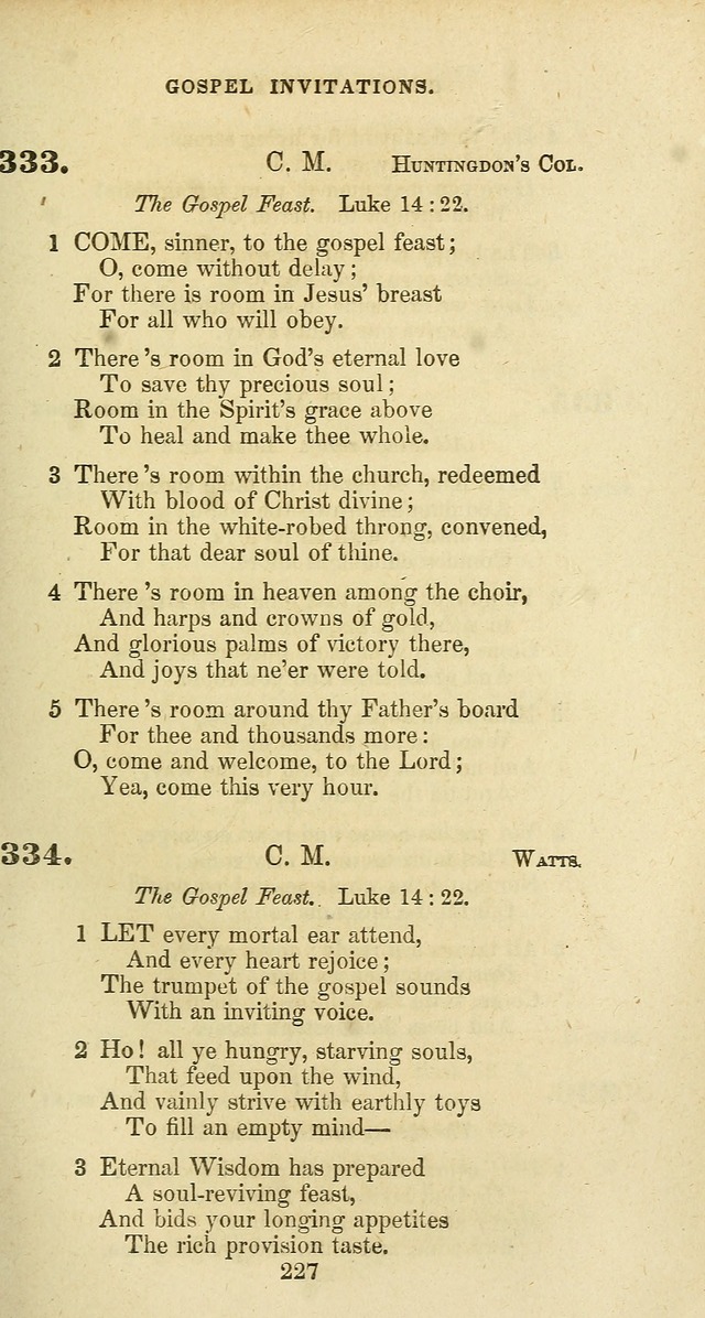 The Baptist Psalmody: a selection of hymns for the worship of God page 227