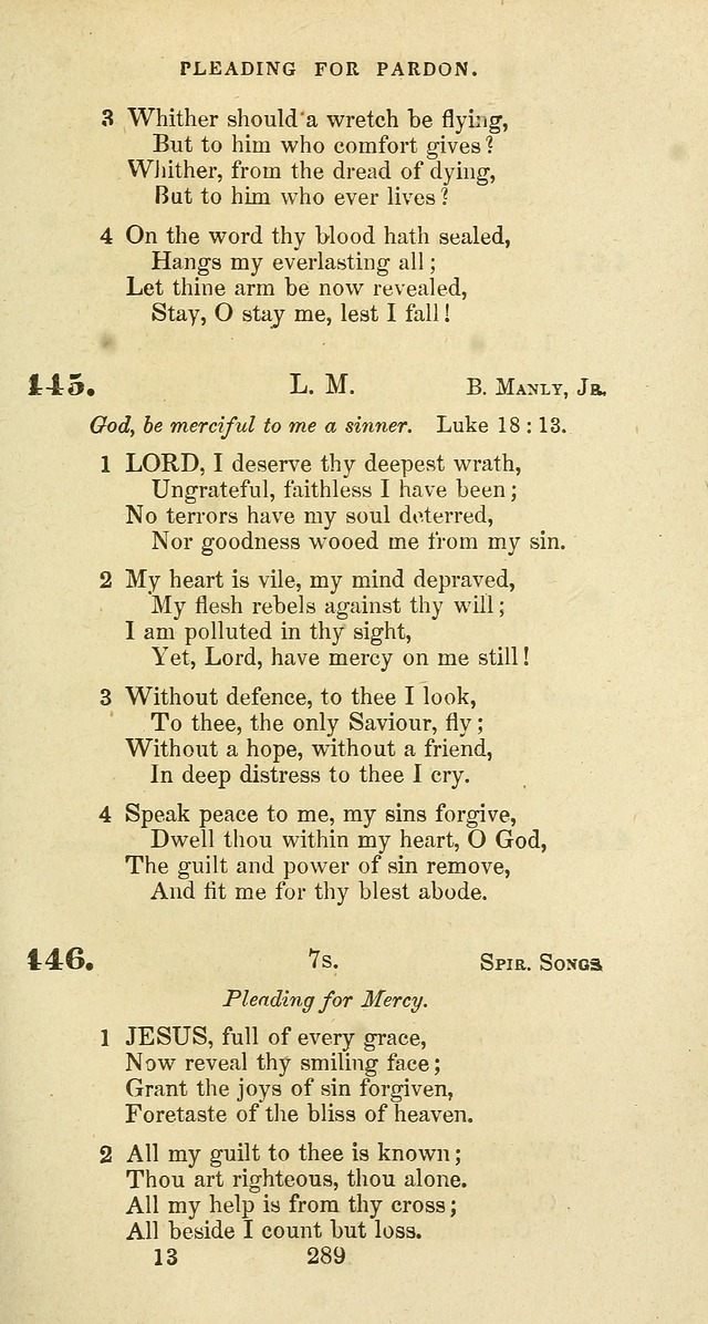 The Baptist Psalmody: a selection of hymns for the worship of God page 289