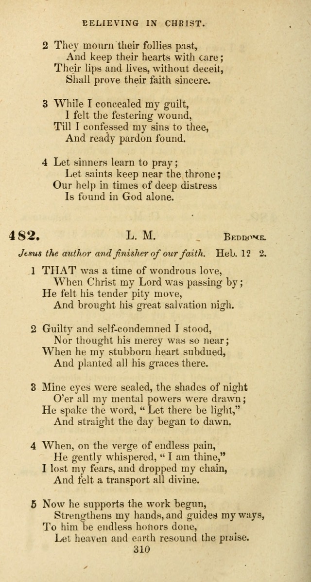 The Baptist Psalmody: a selection of hymns for the worship of God page 310