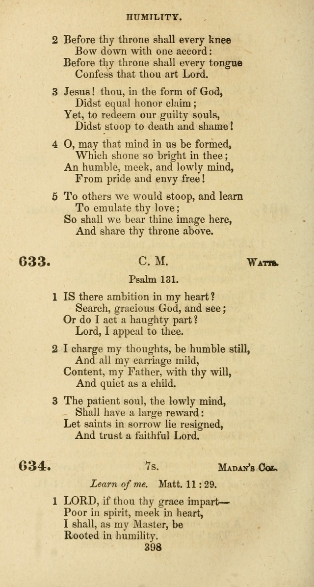 The Baptist Psalmody: a selection of hymns for the worship of God page 398