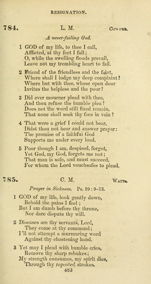 The Baptist Psalmody: a selection of hymns for the worship of God page 483