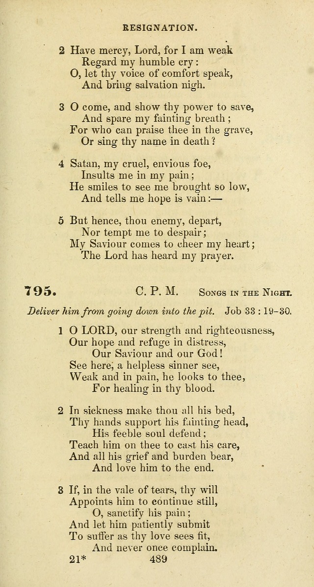 The Baptist Psalmody: a selection of hymns for the worship of God page 489