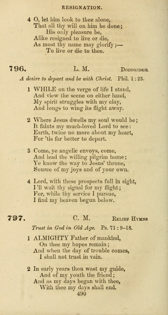 The Baptist Psalmody: a selection of hymns for the worship of God page 490