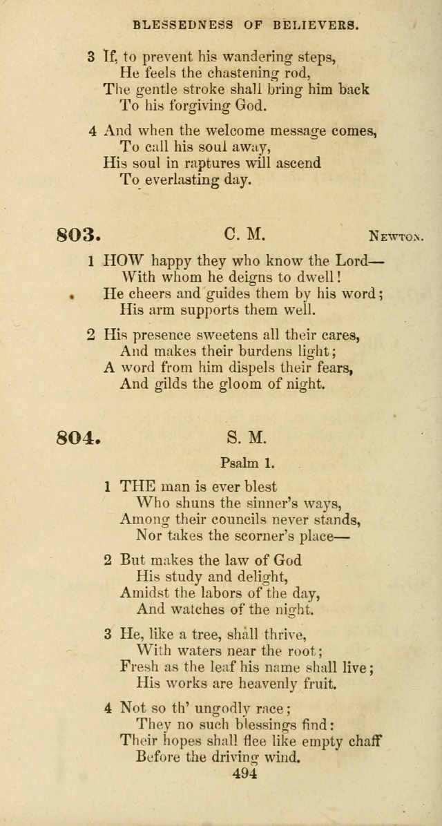 The Baptist Psalmody: a selection of hymns for the worship of God page 494