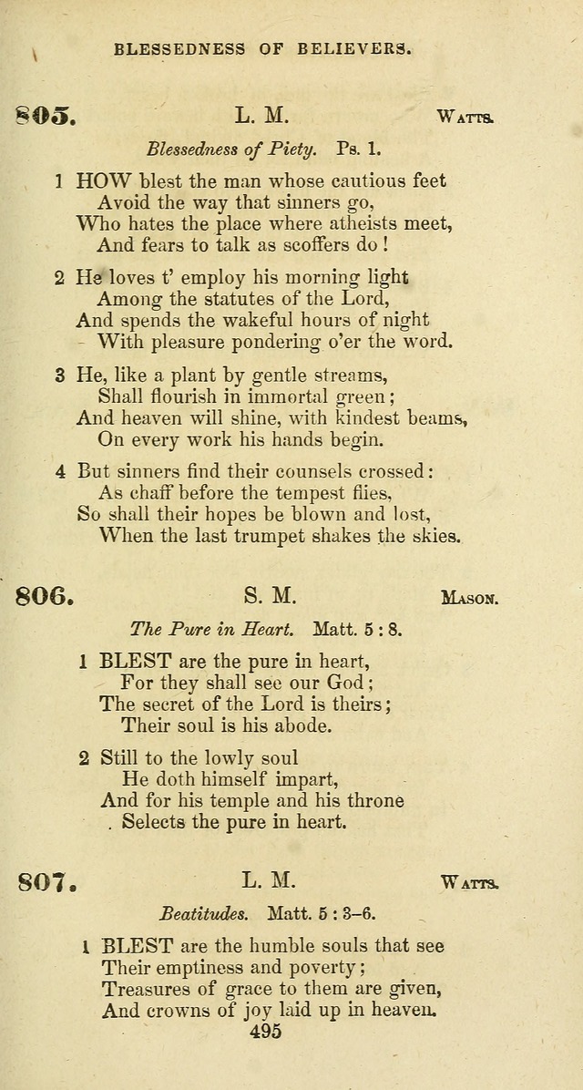 The Baptist Psalmody: a selection of hymns for the worship of God page 495