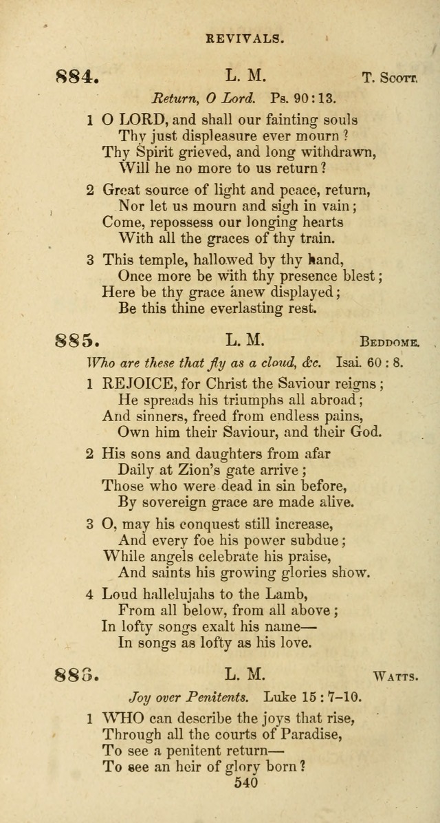 The Baptist Psalmody: a selection of hymns for the worship of God page 540