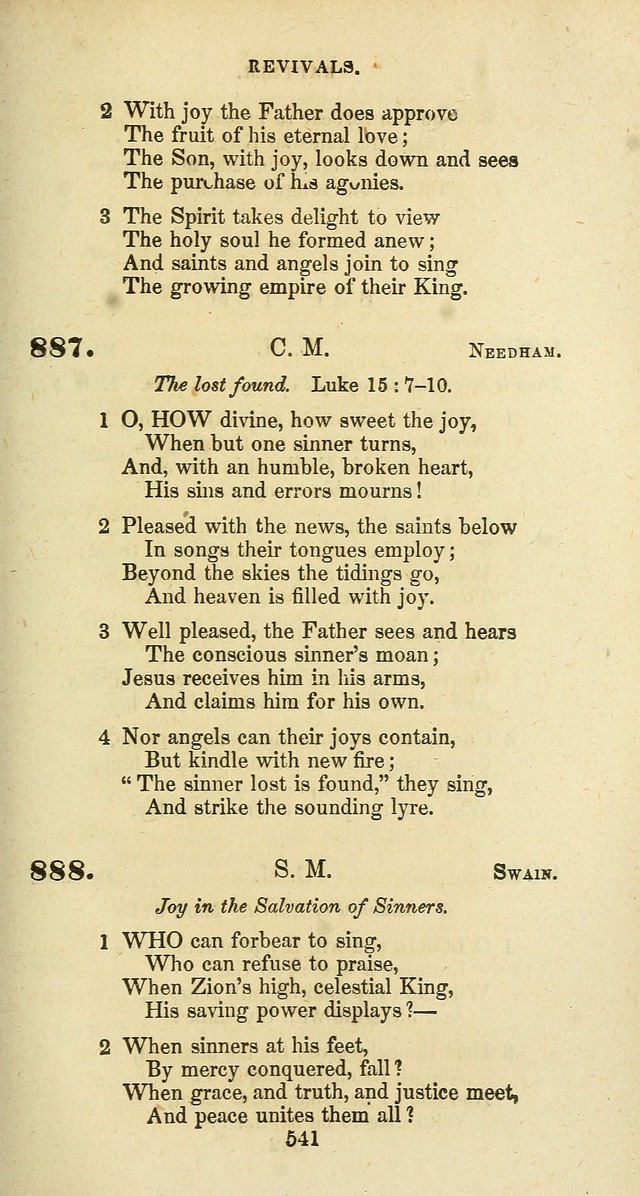 The Baptist Psalmody: a selection of hymns for the worship of God page 541