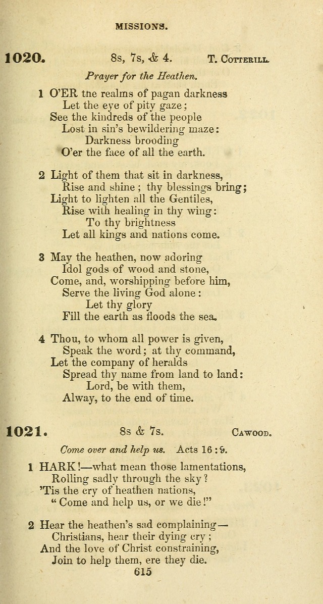 The Baptist Psalmody: a selection of hymns for the worship of God page 615