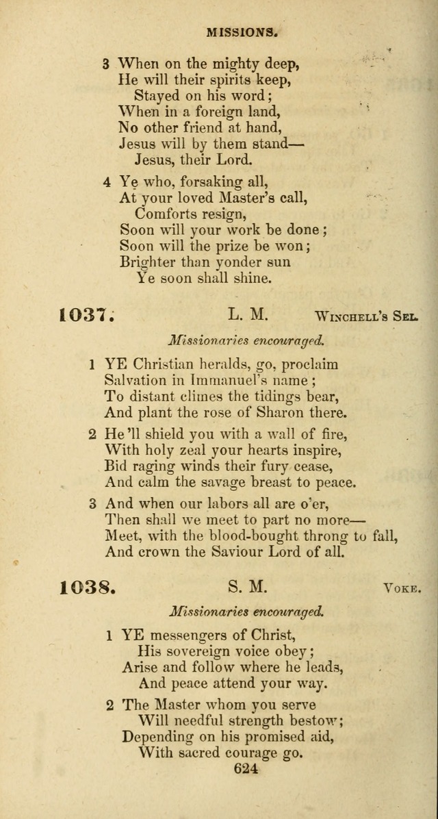 The Baptist Psalmody: a selection of hymns for the worship of God page 624