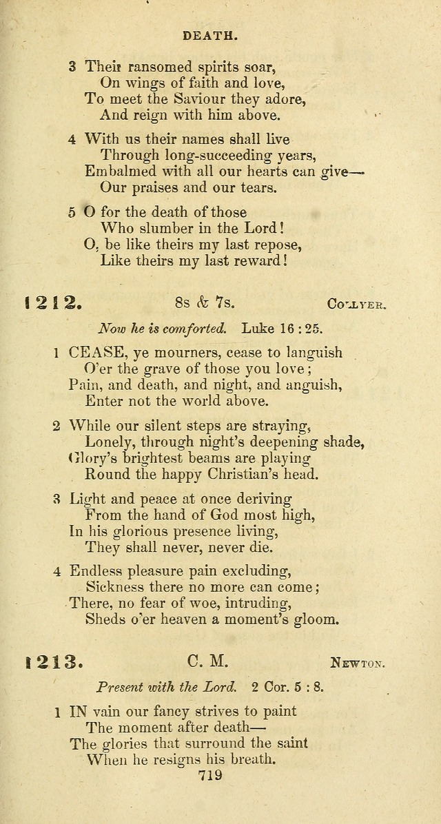 The Baptist Psalmody: a selection of hymns for the worship of God page 719
