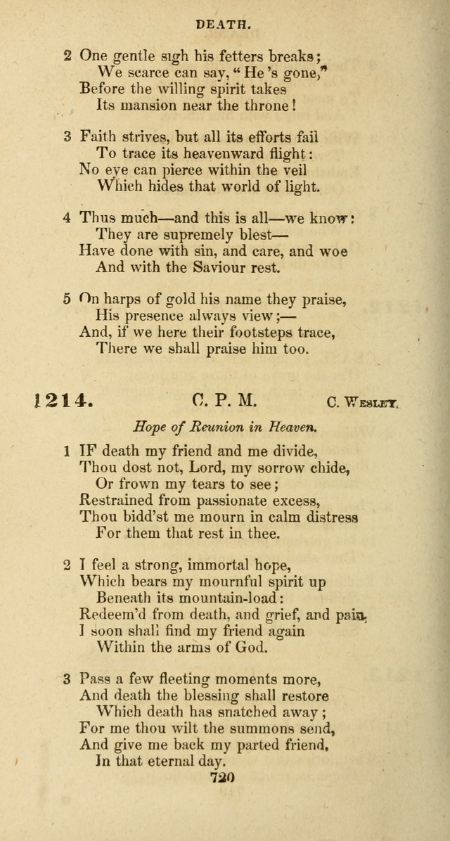 The Baptist Psalmody: a selection of hymns for the worship of God page 720