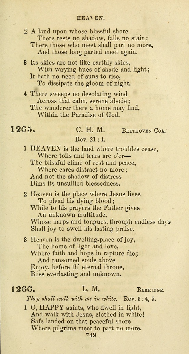The Baptist Psalmody: a selection of hymns for the worship of God page 749