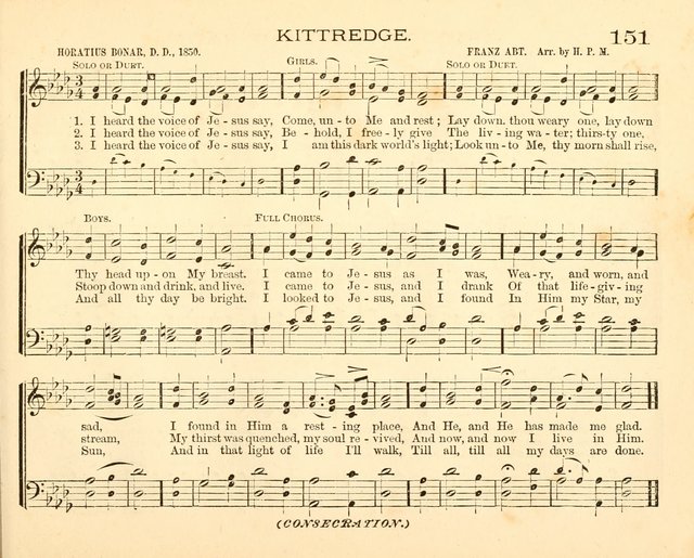 Book of Praise for the Sunday School: with hymns and tunes appropriate for the prayer meeting and the home circle page 154