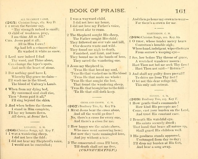 Book of Praise for the Sunday School: with hymns and tunes appropriate for the prayer meeting and the home circle page 164