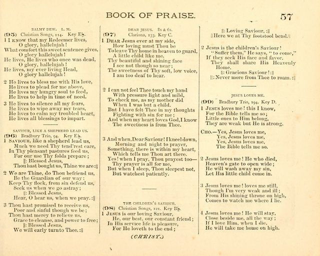 Book of Praise for the Sunday School: with hymns and tunes appropriate for the prayer meeting and the home circle page 60
